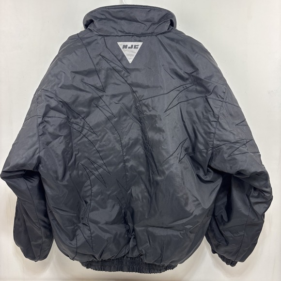 HJC Racing Men's Black Lightening Coat Size L Double Zip - Picture 7 of 7